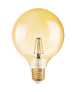 Osram 1906 LED 4w 240v ES E27 Gold Vintage Filament Globe Light Bulb