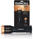 Duracell Durable LED Aluminium Flashlight, 550 Lumen, 3 AAA Batteries Included S19017