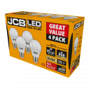 JCB LED GLS 806lm 8.5W E27 (ES) 3,000K (Warm White) - Pack of 4