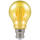 Crompton 4.5w 240v BC B22 LED Filament Harlequin GLS Bulb Yellow 13797