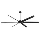 Widespan 254cm Indoor/Outdoor Ceiling Fan Matte Black Finish  Matte Black Blades 72248