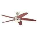 Bendan 132cm Indoor Ceiling Fan Dark Pewter Finish Applewood Blades Opal Frosted Glass 72564