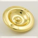 Jeani PB75G 12V Bell Push Brass