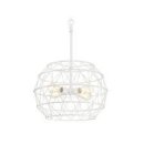 Westinghouse Sierra Pendant Fitting Four-Light Chandelier White Finish 63678