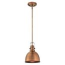 Westinghouse 1 Light Pendant Fitting Hammered Washed Copper Finish 61038