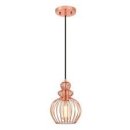 Pendant Fitting Copper Finish Cage Shade 61035