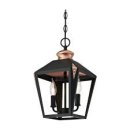 Westinghouse Valery Matte Black Finish with Washed Copper Accents Pendant Fitting Two-Light Indoor Pendant 63284