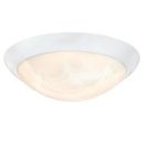 Westinghouse Ceiling Light 15W LED Flush White Finish White Alabaster Glass 61066