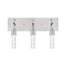 Westinghouse Cava 22W Three-Light LED Indoor Wall Fixture Brushed Nickel Finish with Bubble Glass 63721