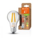 LEDVANCE 5W (75w) 240v ES E27 3000k Clear Ultra Efficient Filament LED GLS Light Bulb