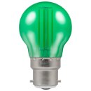 Crompton 4.5w 240v BC B22 LED Filament Harlequin Round Ball Green Bulb 13834