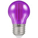 Crompton 4.5w 240v ES E27 LED Filament Harlequin Round Ball Purple Bulb 13902