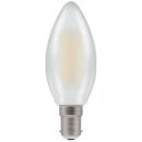 Crompton 5W (40w) 240v SBC B15 2700k LED Pearl Candle Light Bulb