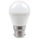 Crompton 5.5W (40w) 240v BC B22 2700k LED Golfball Thermal Plastic Light Bulb