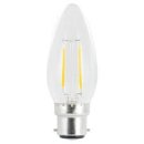 Integral 2w 220-240v 250lm LED Candle B22 4000k Cool White Non-Dimmable 320 Degree Beam Clear ILCANDB22NE070