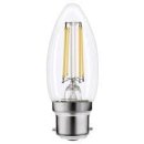 Integral 4.2w 220-240v 470lm LED Candle B22 4000k Cool White Non-Dimmable 320 Degree Beam Clear ILCANDB22NE071