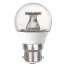 Integral 2.9w 220-240v 250lm LED Golfball B22 4000k Cool White Non-Dimmable 220 Degree Beam Clear ILGOLFB22NE076