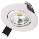 Integral 6.5w Lux Ultra Slim LED Downlight Matt White 65mm 3000k Warm White