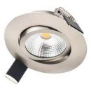 Integral 6.5w Lux Ultra Slim LED Downlight Satin Nickel 65mm 3000k Warm White