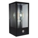 Integral Contemporary Outdoor Lantern Wall Light Dark Grey with PIR Sensor IDEA037