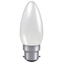 25w 240v BC B22 Opal Incandescent Candle Bulb