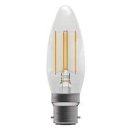 Bell Lighting 3.3w 240v BC LED Filament Candle Clear 4000k 60711