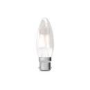 Bell Lighting 4w 240v BC LED Filament Candle Satin 2700k Dimmable 05312