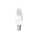 Bell Lighting 4w 240v SBC LED Filament Candle Satin 2700k Dimmable 05313