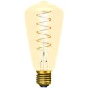 Bell Lighting 4w 240v ES LED Vintage Soft Coil Vertical Filament ST64 Amber 1800k Dimmable 60017