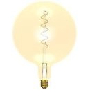 Bell Lighting 4w 240v ES LED Vintage Soft Coil Vertical Filament Giant Globe Amber 1800k Dimmable 60023