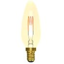 Bell Lighting 4w 240v SES LED Vintage Soft Coil Vertical Filament Candle Amber 1800k Dimmable 60027