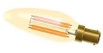 Bell Lighting 4w 240v SBC LED Vintage Candle Amber 2000k Dimmable