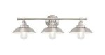 Westinghouse Iron Hill Three-Light Indoor Wall Fixture Brushed Nickel Finish 63544