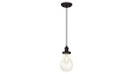 Westinghouse One-Light Indoor Pendant Fitting Oil Rubbed Bronze Finish with Clear Taerdrop Glass 63383