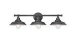 Westinghouse Iron Hill Three-Light Indoor Wall Fixture Oil Rubbed Bronze Finish with Highlights 63434