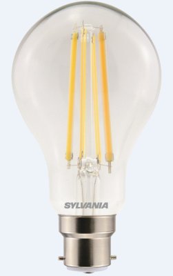 Sylvania ToLEDo 12w 240v BC B22 Retro Clear Vintage Filament GLS Dimmable 0028458