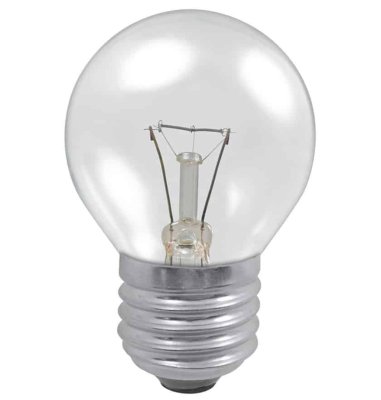 Polaris 40w 240v ES E27 Clear Round Golf Ball Bulb