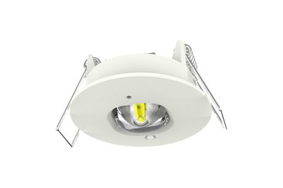 Integral 1W LED Emergency Compact Downlight 3HR Non-Maintained 38MM Cutout 5700K Open Area