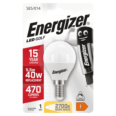 LED Golf E14 (SES) 470lm 5.5W 2,700K (Warm White) Dimmable, Blister of 1