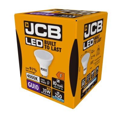 JCB LED GU10 345lm 4.9W 6,500K (Daylight), Blister of 1