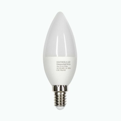 Heathfield 3W LED Candle Lamp Range > Daylight 6000K