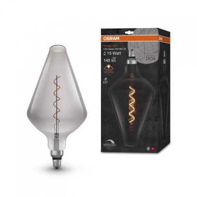 Osram Vintage 1906 AW188 Smoked Dimmable 4W 1800K E27 ES Decorative Light Bulb