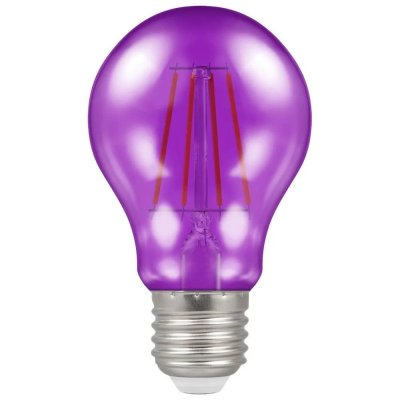 Crompton 4.5w 240v ES E27 LED Filament Harlequin GLS Bulb  Purple 13742