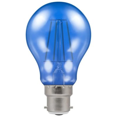 Crompton 4.5w 240v BC B22 LED Filament Harlequin GLS Bulb Blue 13650