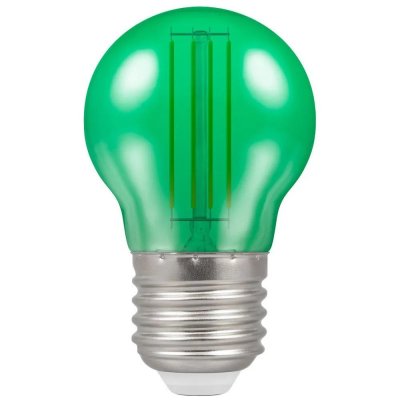 Crompton 4.5w 240v ES E27 LED Filament Harlequin Round Ball Green Bulb 13841