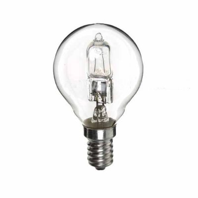 GE 20w 240v E14 SES Clear Halogen Golfball G45 Energy Saving Bulb