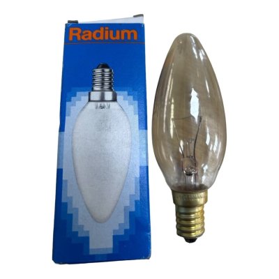 Radium Classic Candle 40w 240v SES E14 35mm Gold Tinted Candle