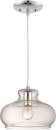 Westinghouse Indoor Pendant Fitting Chrome Finish with Clear Glass 63458