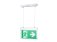 Sylvania Emergency Exit Surface Suspended Sign Manual Test Maintained 3H