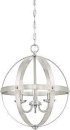 Westinghouse Stella Mira Pendant Fitting Three-Light Indoor Chandelier Brushed Nickel Finish 63419